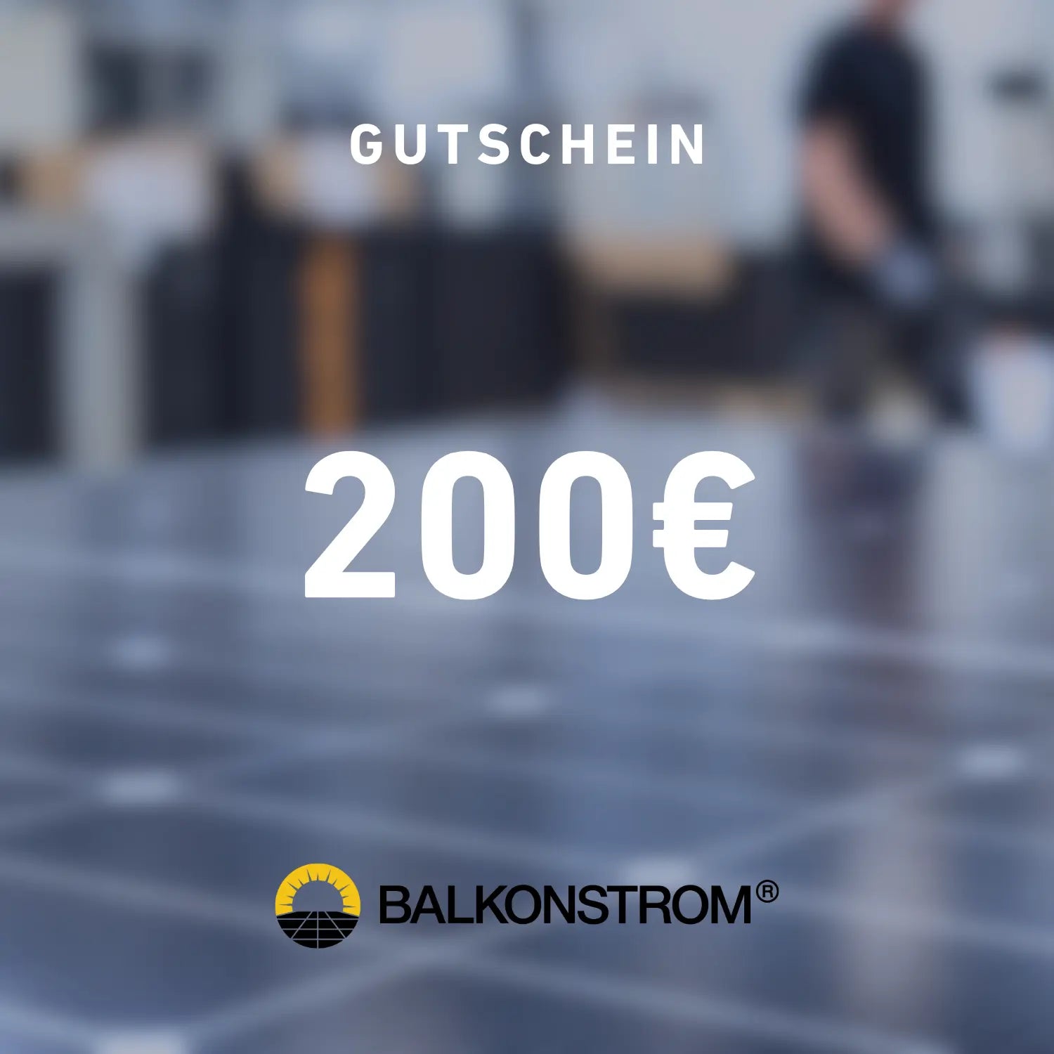 Balkonstrom Gutschein 200 €