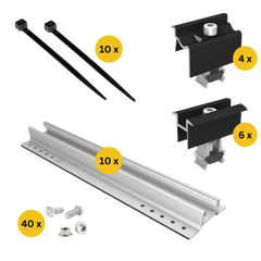 Halterung für 4 Solarmodule (+117€)