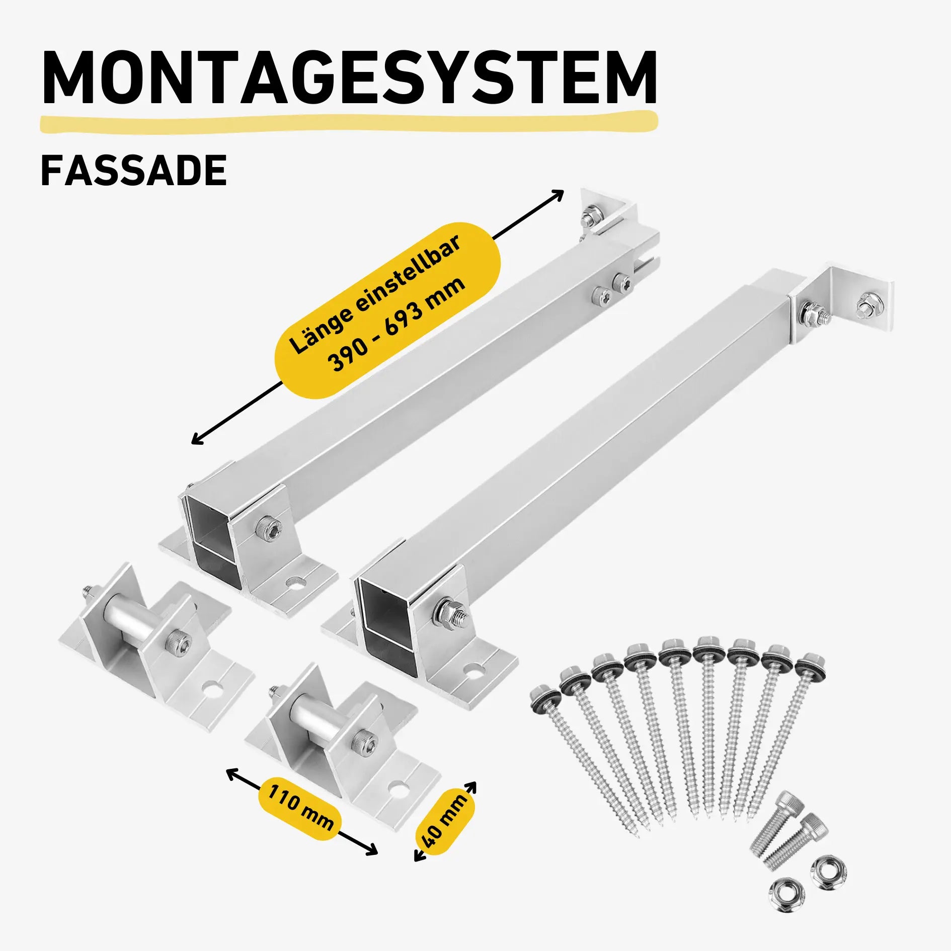 Montagesystem Fassade