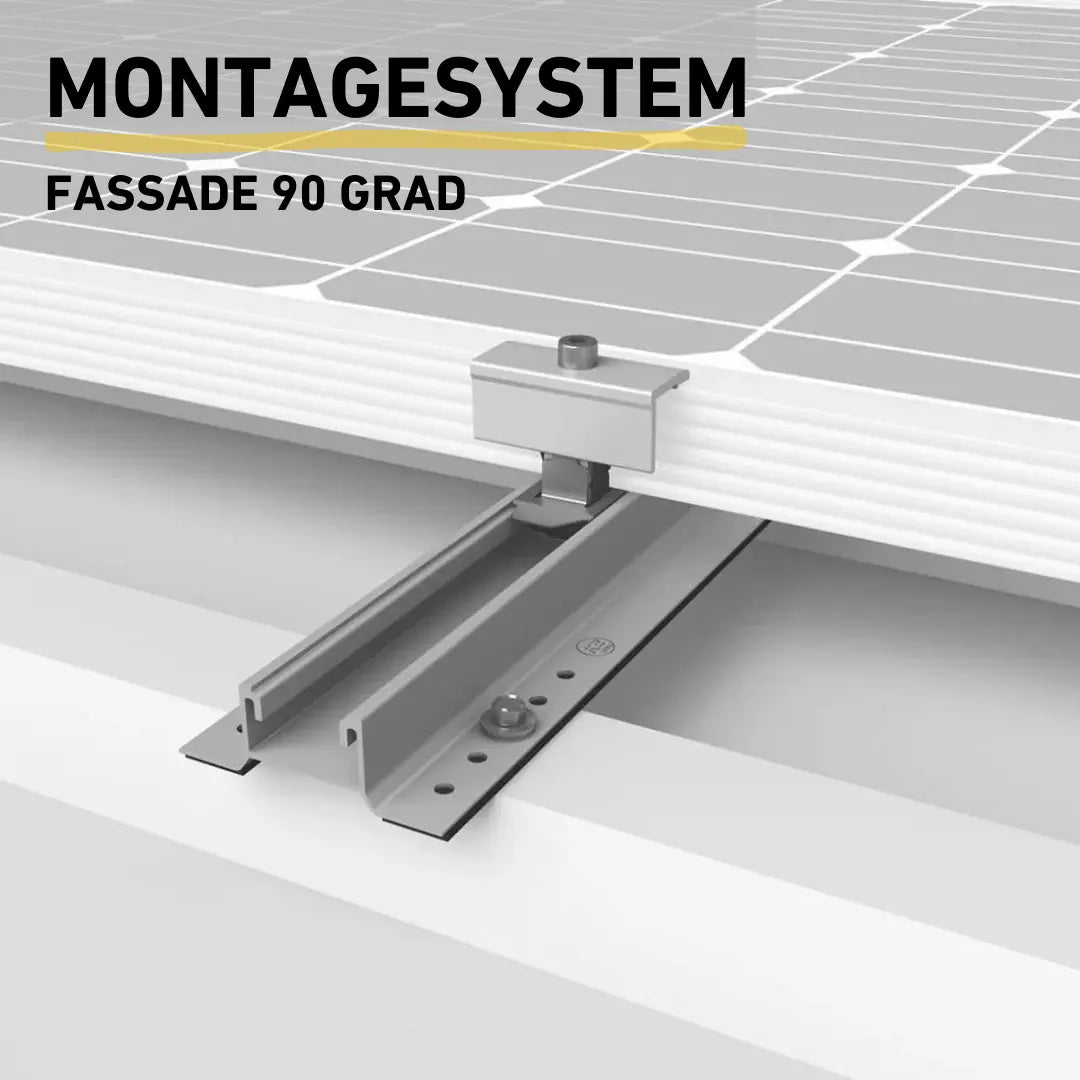 Montagesystem Balkonkraftwerk Fassade 90 Grad